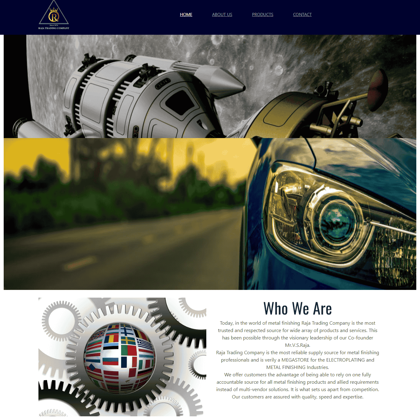 Raja Trading Company - Trading Company Website