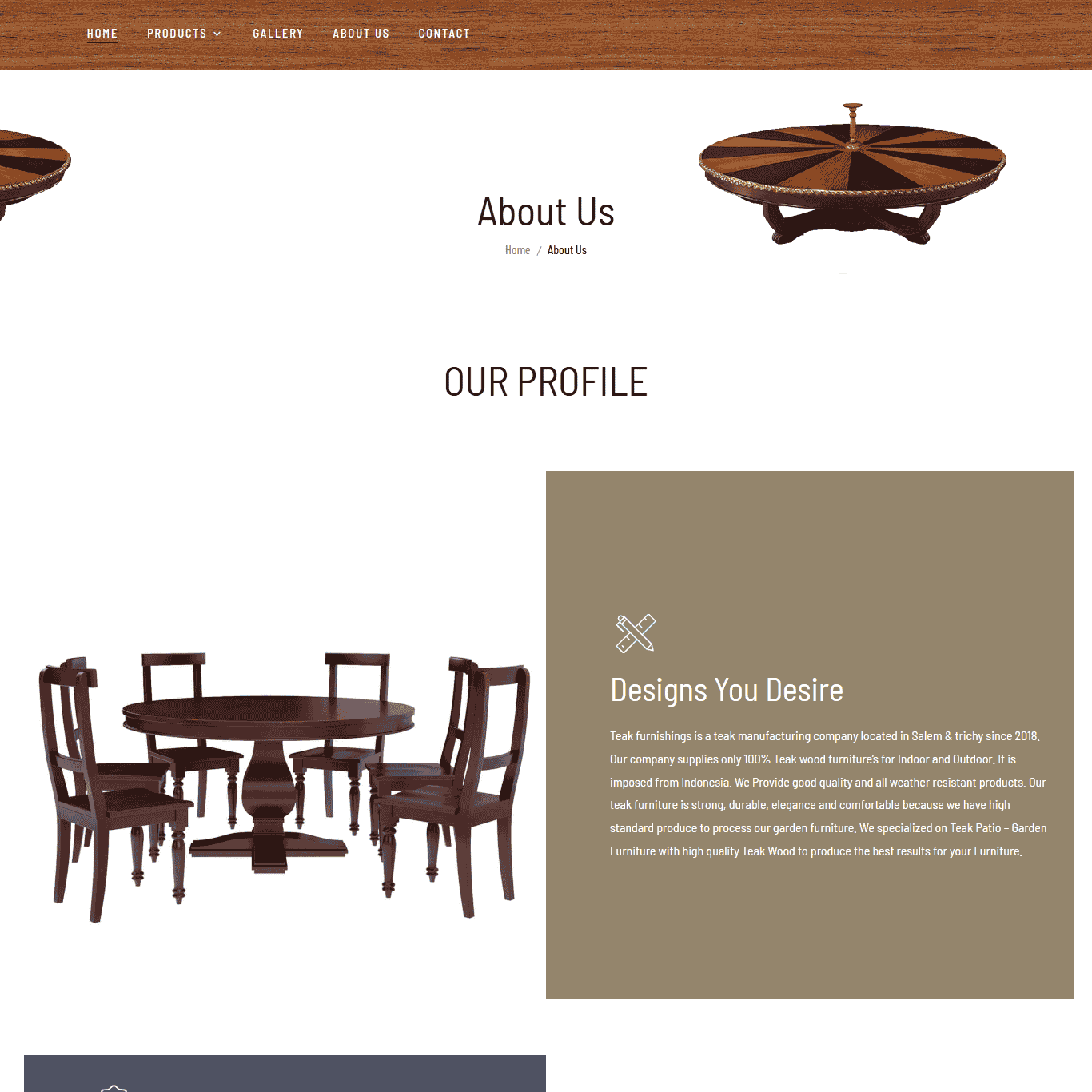 Teak Furnishings